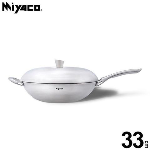 【米雅可 Miyaco】Ringo#316不銹鋼七層複合金炒鍋 33cm