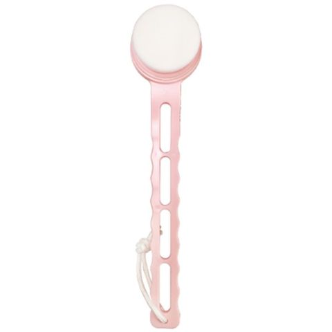 日本Beauty World極細毛美肌按摩長柄沐浴刷BOB1500(鏤空波浪柄;長2cm柔軟刷毛)