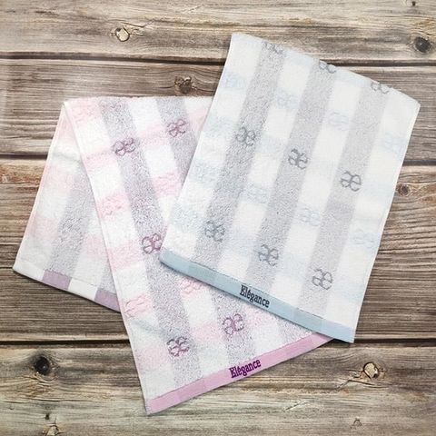 【ELEGANCE】溫雅左岸格紋毛巾 6入組