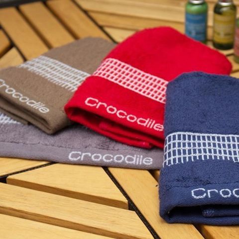 【CROCODILE 鱷魚牌】風靡尊貴素色方巾 12入組