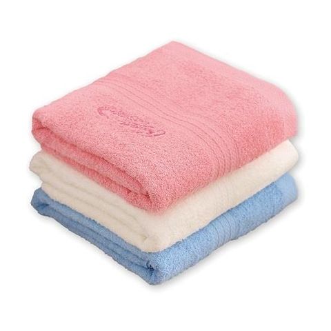 【星紅織品】簡約風鱷魚正版授權奶油色系浴巾-9入組