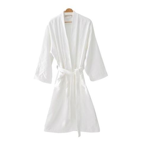 【星紅織品】飯店專用純白剪絨純棉大浴袍-3入組