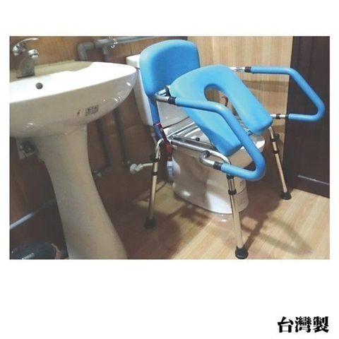 感恩使者 方便推臀椅 移動馬桶椅 無輪 馬桶扶手 洗澡椅 需簡易組裝 台灣製 [ZHTW1755]