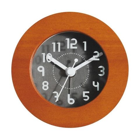 【CarryPlus】印象系列實木靜音小鬧鐘-沉穩印象 (台灣團隊製作/靜音掃秒機芯)