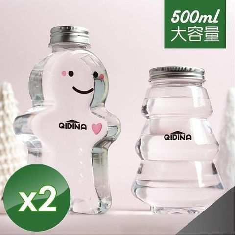 QiMart 【南紡購物中心】 聖誕造型擴香精油補充瓶(2款瓶身隨機出貨)-500ml/瓶x2瓶