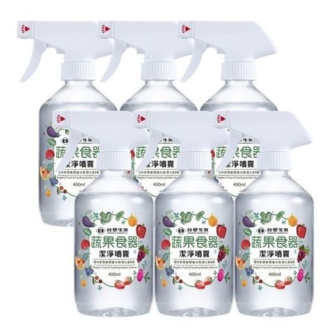 Dr's Formula 台塑生醫 【南紡購物中心】 蔬果食器潔淨噴霧400ml*6入