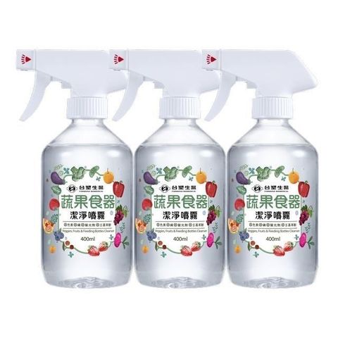 Dr's Formula 台塑生醫 【南紡購物中心】 蔬果食器潔淨噴霧400ml*3入