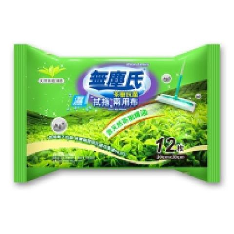 無塵氏拭拖兩用布(茶樹抗菌)12枚*12包
