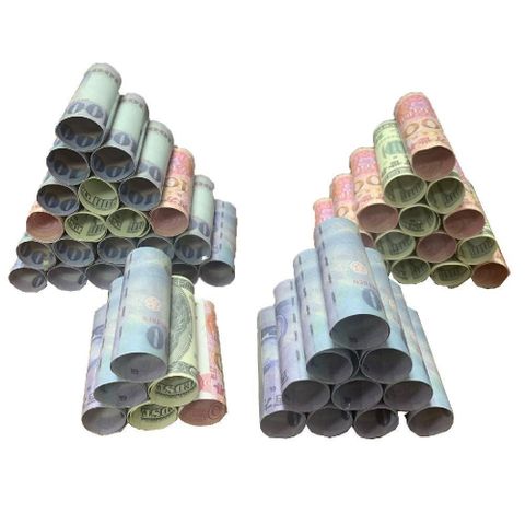 手工創意製作冥鈔塔-金字塔