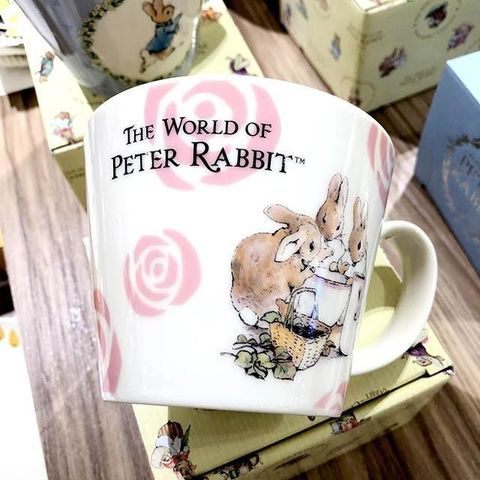 【南紡購物中心】 PETTER RABBIT彼得兔-優雅系列湯杯(玫瑰紅)