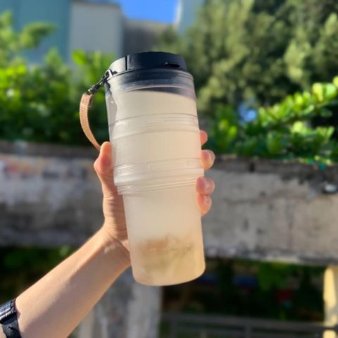 宜我iO Felicity- 轉轉杯 3in1  390/590/790ml (附吸管手提繩 冰漾黑)