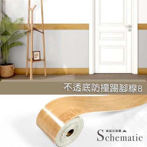 WA Wall Art 防撞泡棉踢腳線 踢腳板 腰線貼B款 _自黏式 免刷膠 DIY超簡單