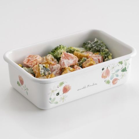 【FUJIHORO 富士琺瑯】安娜艾米利亞琺瑯烘焙保鮮盒淺型(M)