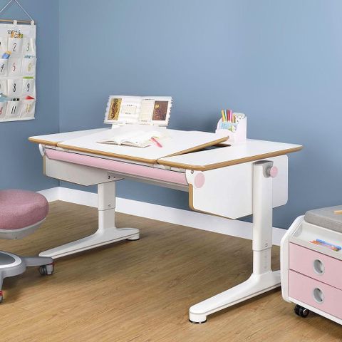 【coobee】CB-603 U板成長機能桌-120cm桌板(白灰/木紋灰)