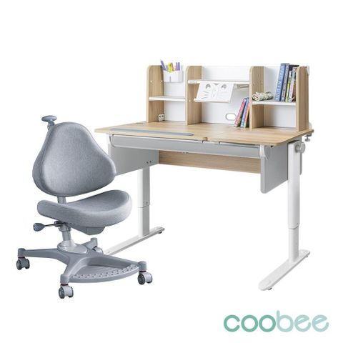 【SingBee 欣美】寬120cm 兒童桌椅組CB-502&510+139S椅(書桌椅 兒童書桌椅 升降桌)