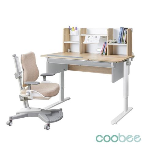 【SingBee 欣美】寬120cm 兒童桌椅組CB-502&510+148椅(書桌椅 兒童書桌椅 升降桌)