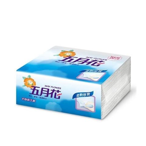 五月花 平版衛生紙400張*6包*8袋/箱