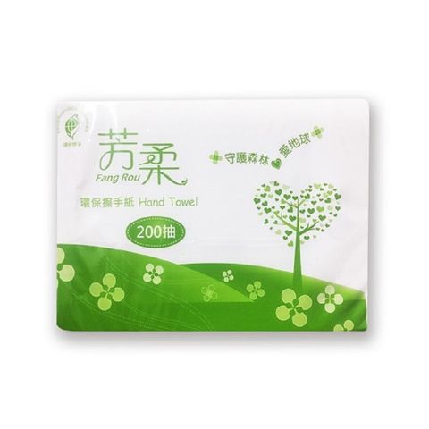 【南紡購物中心】 芳柔 環保擦手紙巾200張*20包/箱