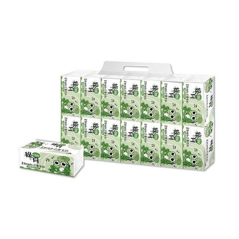 綠荷 柔韌抽取式花紋衛生紙100抽X112包/箱X2
