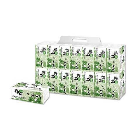 綠荷 柔韌抽取式花紋衛生紙150抽X84包/箱X2