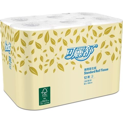 可麗舒小捲筒衛生紙(480節X72捲)