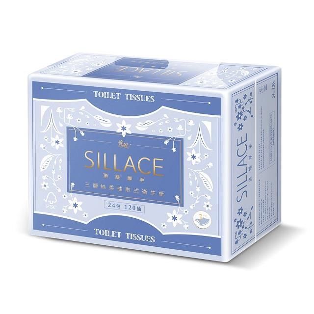 SILLACE 春風 頂級絲柔厚手三層抽取式衛生紙(120抽/24包/3串/箱)_購買前請先至下方確認配送區域