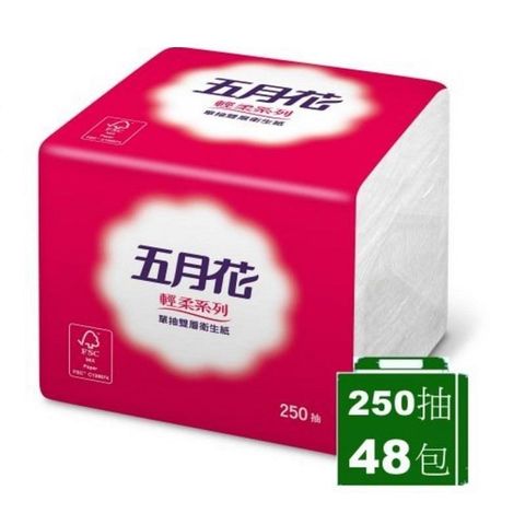 五月花 單抽式衛生紙 250抽/48包