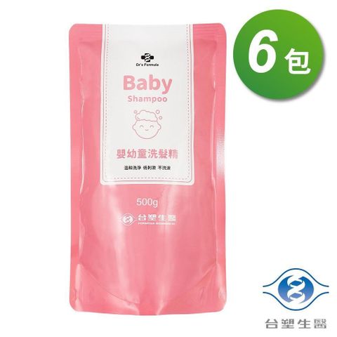 【南紡購物中心】 台塑生醫 嬰幼童 洗髮精 補充包 500g X 6包