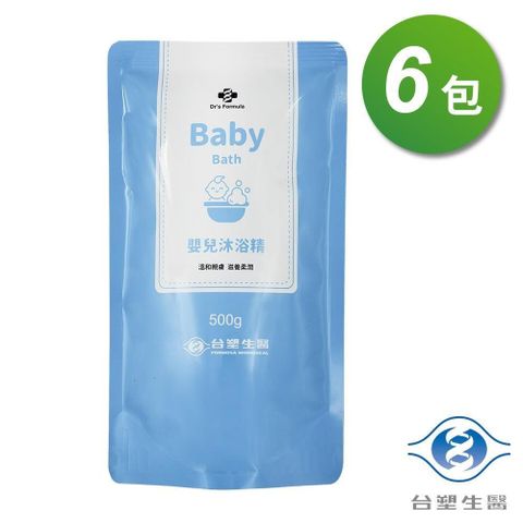 Dr's Formula 台塑生醫 【南紡購物中心】  嬰兒   沐浴精 補充包 500g X 6包 