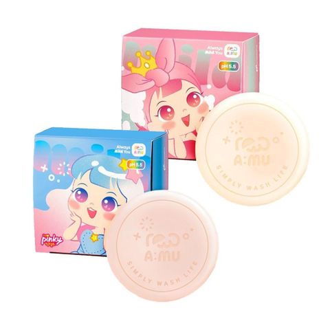 【南紡購物中心】 韓國Pinky Princess 兒童一體成形弱酸性二合一洗髮沐浴餅/護髮餅 / 盒