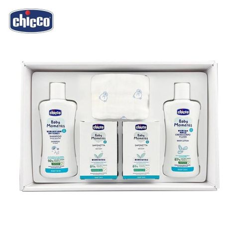 chicco 寶貝嬰兒植萃沐浴柔膚質感禮盒