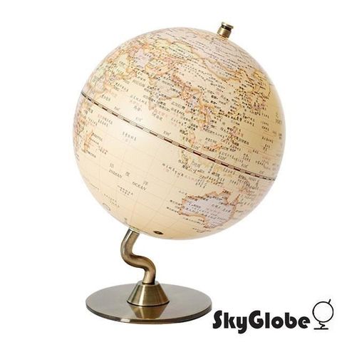 【南紡購物中心】【SkyGlobe】5吋仿古金屬底座地球儀(中文版)