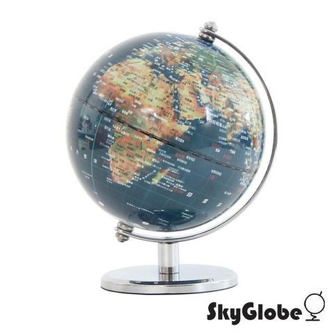 【南紡購物中心】 【SkyGlobe】5吋衛星亮面金屬手臂地球儀(中文版)