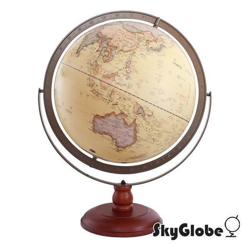 【南紡購物中心】 【SkyGlobe】17吋超大古典雙環立體浮雕地球儀