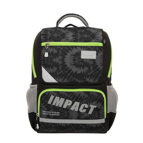 【南紡購物中心】 【IMPACT】怡寶 紮染風成長型護脊書包-黑 /個 IM003691BK