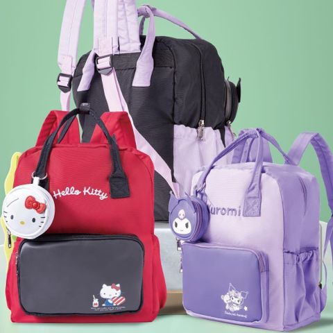 三麗鷗明星 Sanrio｜ 顏值輕便休閒書包 附贈超萌零錢包