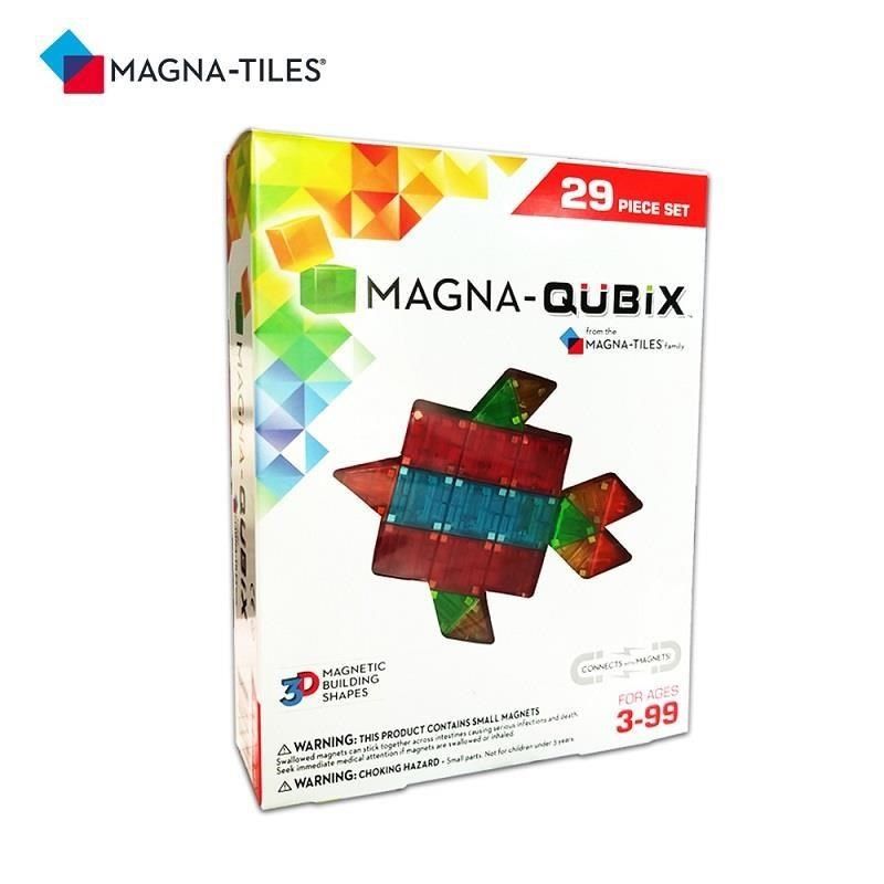  【南紡購物中心】 Magna-Tiles Magna-Qubix 磁力積木29片