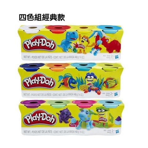 【培樂多 Play-Doh】四色組經典款(4oz) 創意黏土DIY (12入組) HB5517