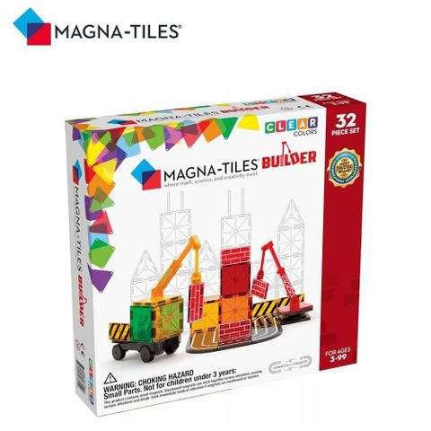 【南紡購物中心】 Magna-Tiles 磁力積木32片-工程基地