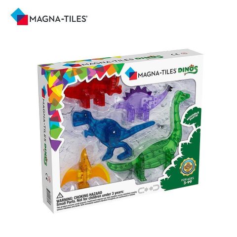 【南紡購物中心】 Magna-Tiles 磁力積木-恐龍5件套組