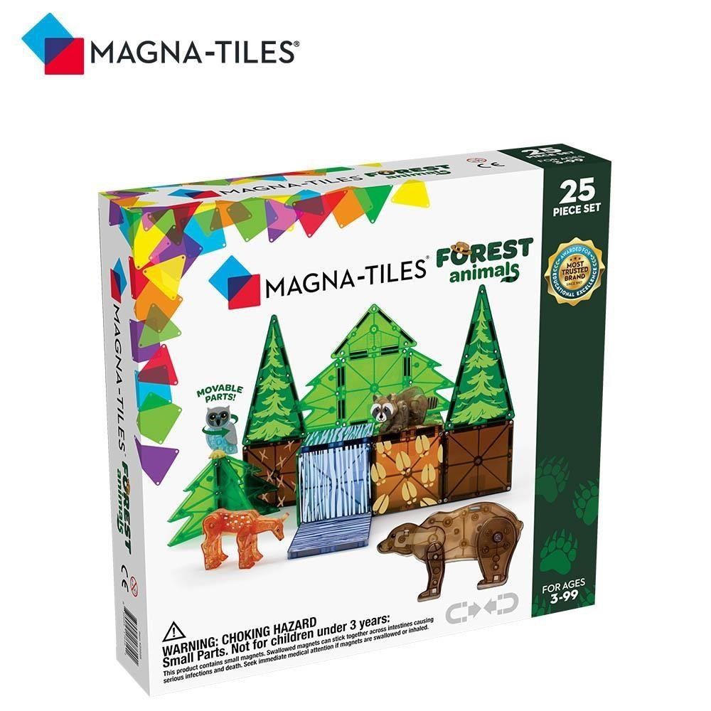  【南紡購物中心】 Magna-Tiles 磁力積木25片-森林動物