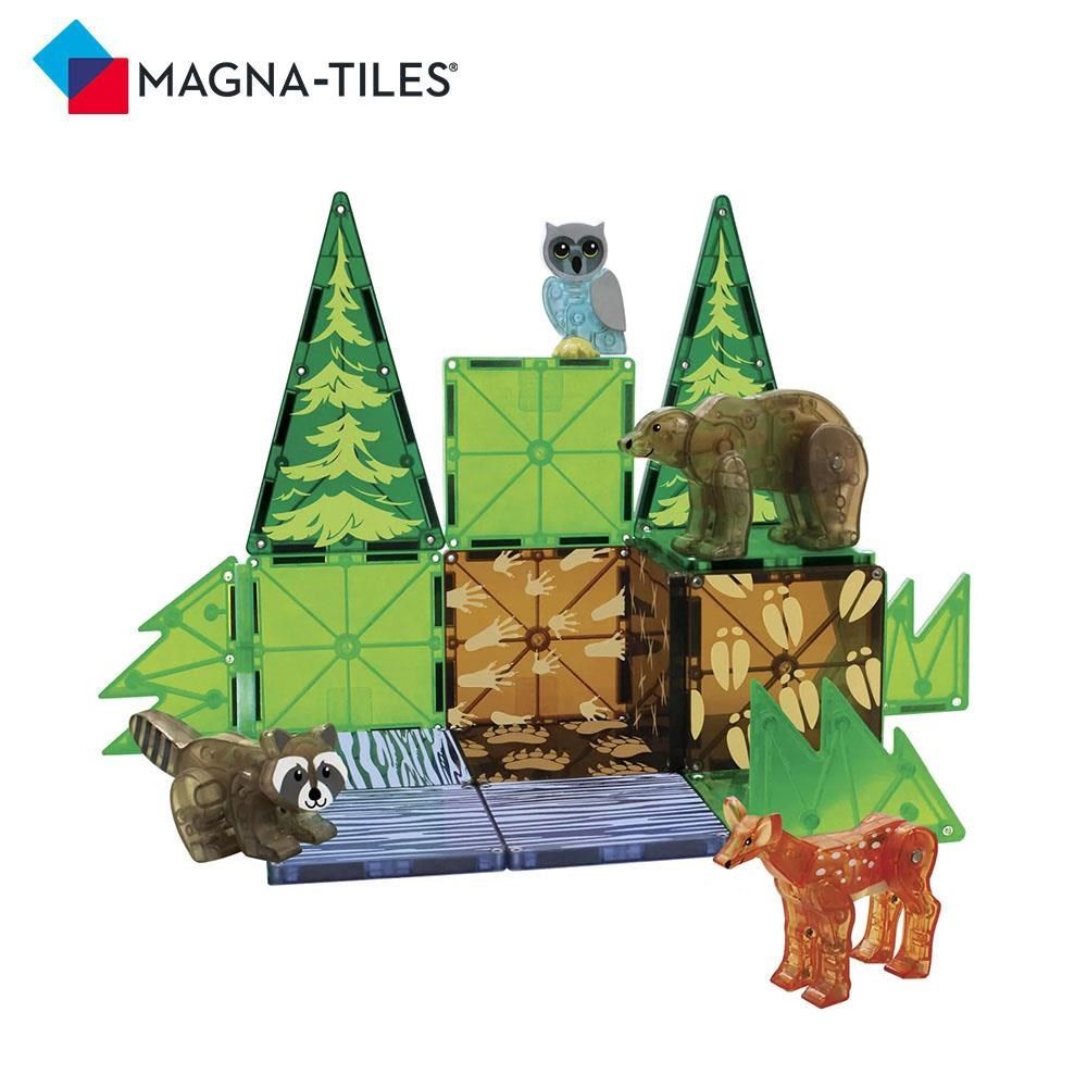  【南紡購物中心】 Magna-Tiles 磁力積木25片-森林動物