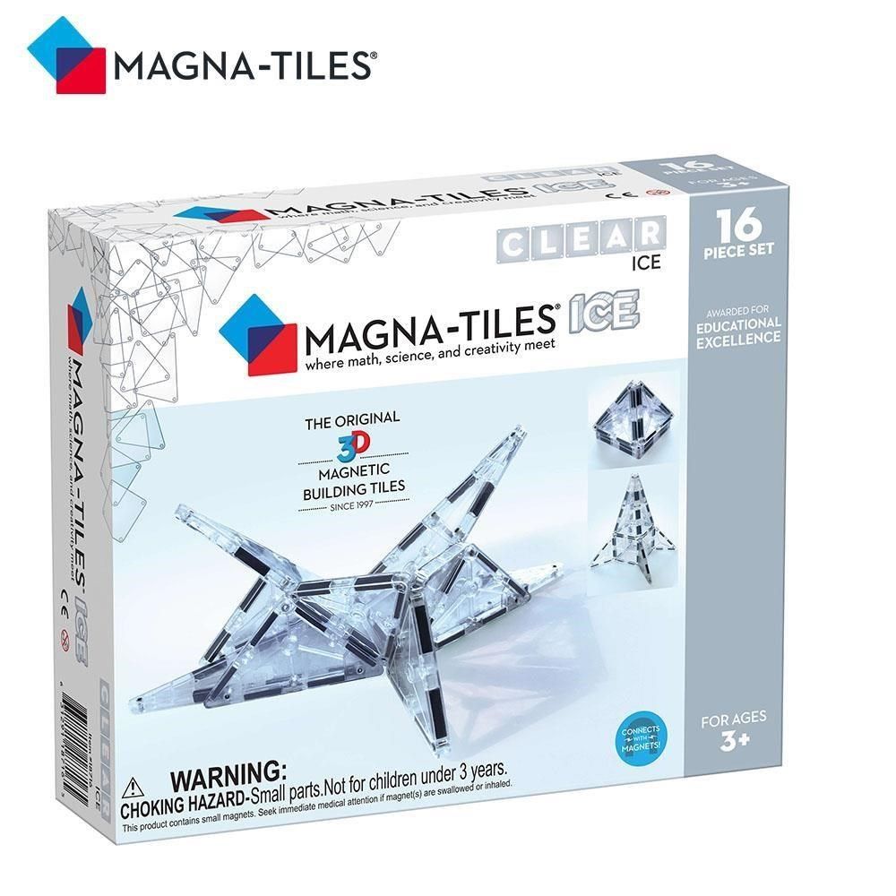  【南紡購物中心】 Magna-Tiles 冰磚磁力積木16片