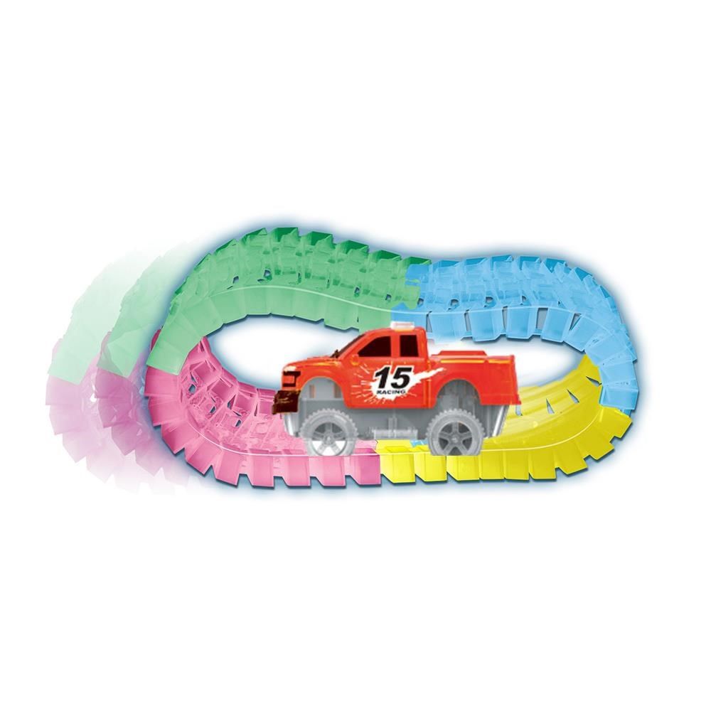  LED夜光百變軌道車 倫敦鐵橋 (車子1台 軌道165pcs) 顏色隨機