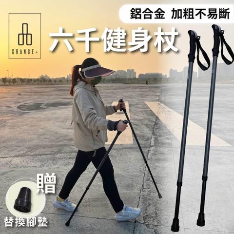 【悅康品家-福雅致】六千健身杖 2入組-原力灰色