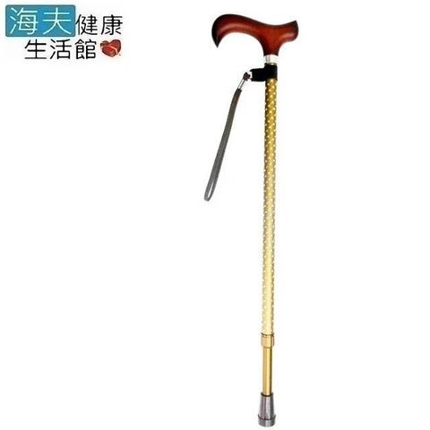 醫 療用手杖(未滅菌)【海夫健康生活館】護立康 星光閃耀原木休閒拐杖(MS024)