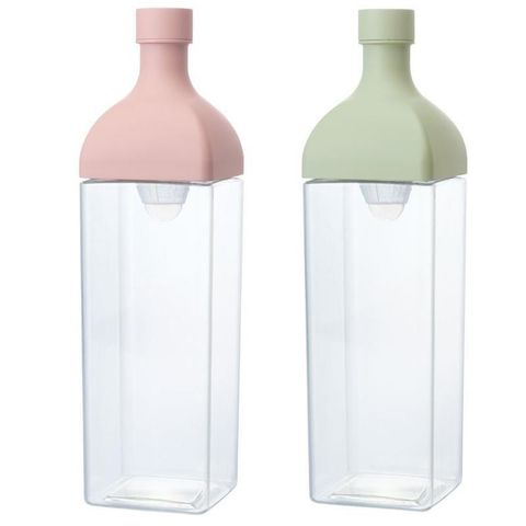 【南紡購物中心】 【HARIO】方型角瓶冷泡茶壺（粉綠 / 粉色 兩色可選）