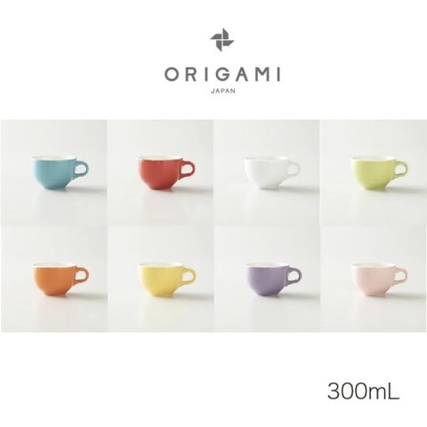 【南紡購物中心】 日本ORIGAMI 陶瓷拿鐵碗 300mL｜符合競賽規格的專業拉花杯