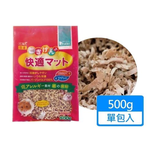 GEX 【南紡購物中心】 小動物舒適紙墊料 500g/包