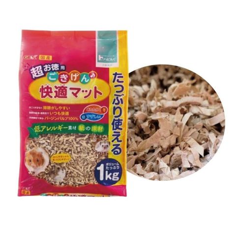 【GEX】小動物舒適紙墊料 1kg/包